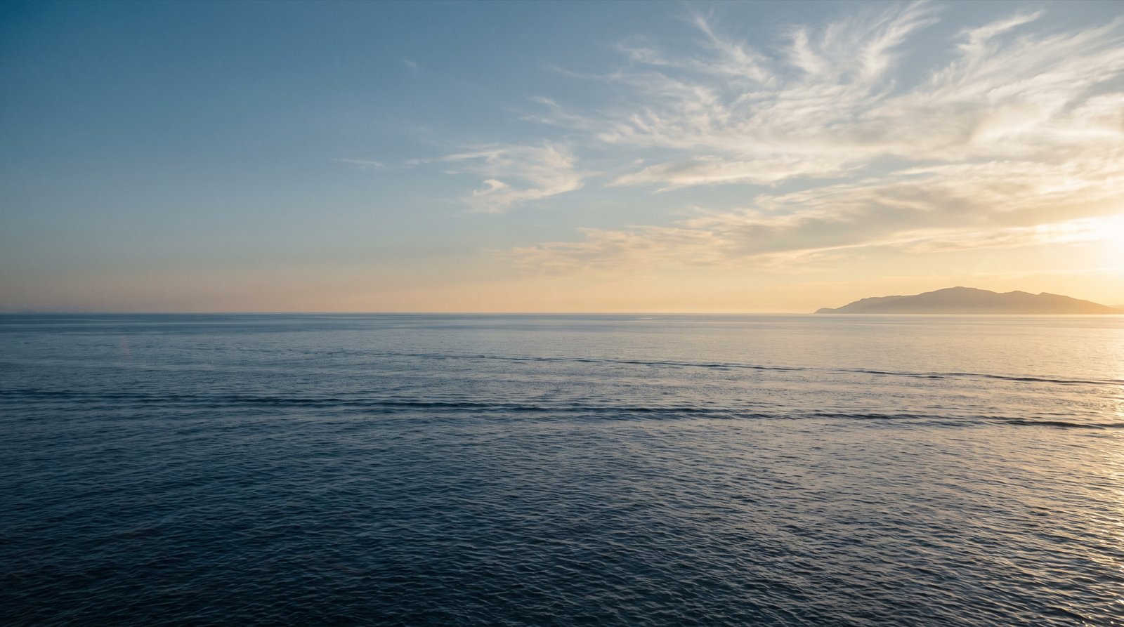 The Aegean at golden hour, seen from Ikaria